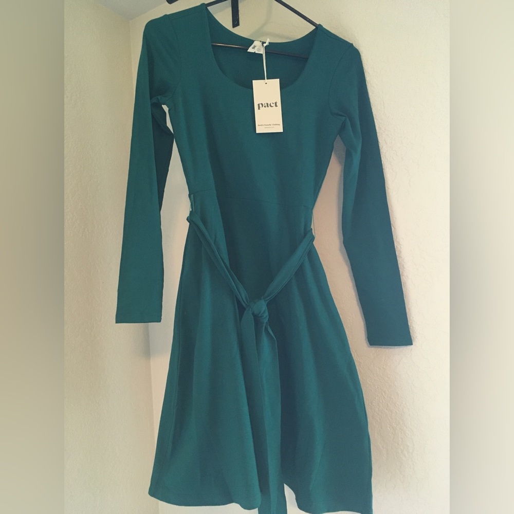 Pact Fit & Flare Ballet Dress, XS, Mineral